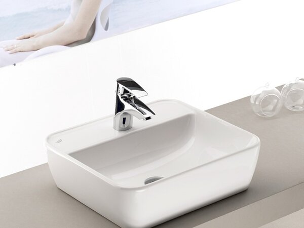 CeraStyle ONE - PULTRA ültethető - Top Counter - porcelán mosdó - - csaplyukas - 55 x 45 cm