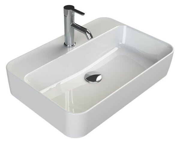 CeraStyle HERA - PULTRA ültethető - Top Counter - porcelán mosdó - 60 x 42 cm