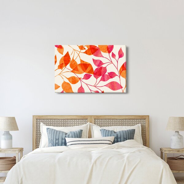 Kép - Narancssárga levelek (90x60 cm)