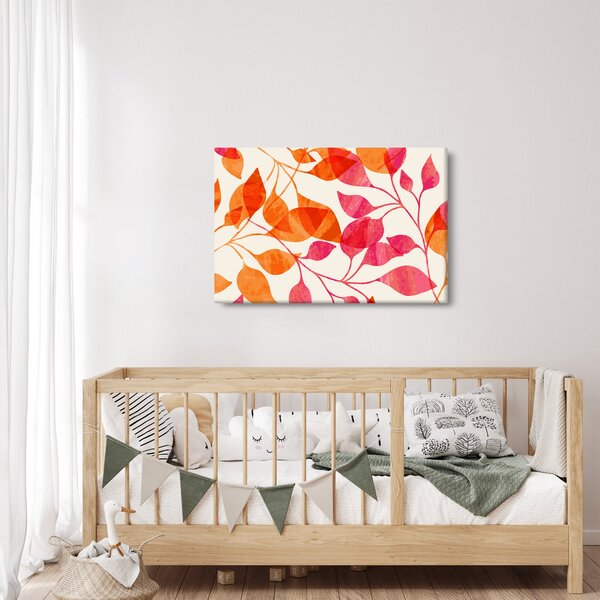 Kép - Narancssárga levelek (90x60 cm)