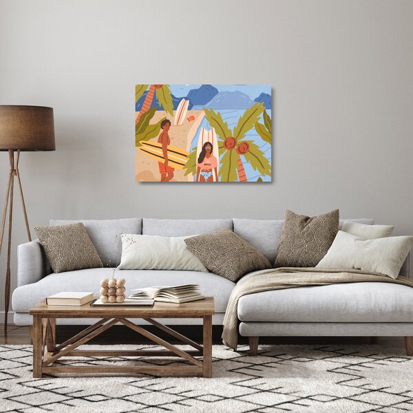 Üveg kép - Élvezd az életed (70x50 cm)