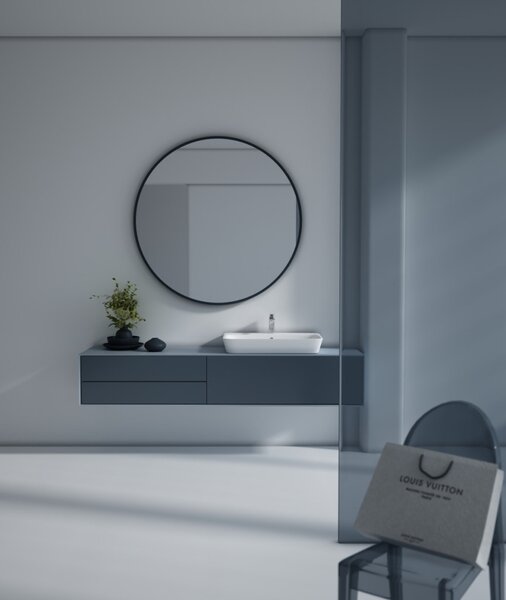 Sanovit - 3065 collections - PULTRA ültethető - Top Counter - porcelán mosdó - - 65 x 45 cm