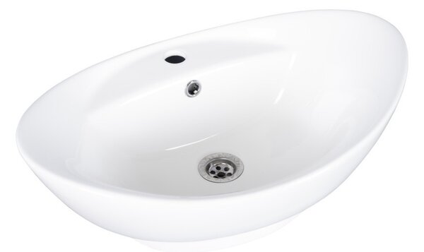 Eros GONDOLA - PULTRA ültethető - Top Counter - porcelán mosdó - 59 x 39 x 21 cm