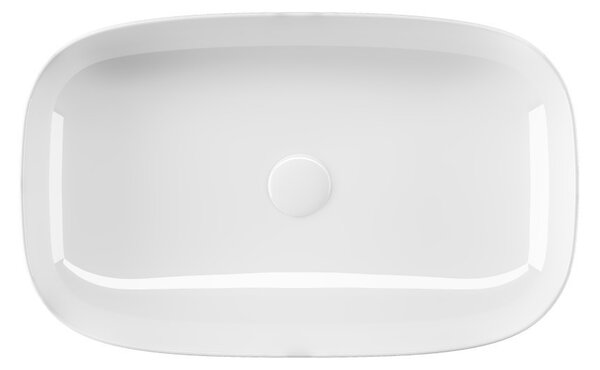 Sanovit MATTEO - PULTRA ültethető - Top Counter - porcelán mosdó - - 65 x 40 cm