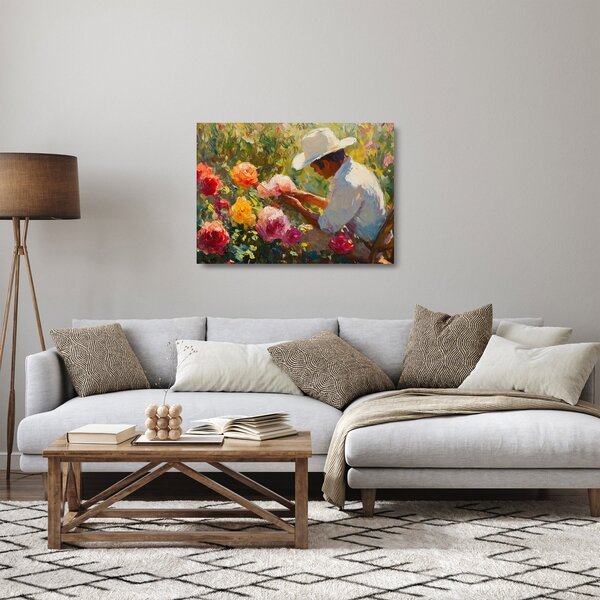 Üveg kép - Kertész (70x50 cm)
