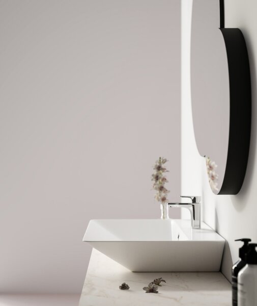 Sanovit TEODORA - PULTRA ültethető - Top Counter - porcelán mosdó - - 65 x 46 cm