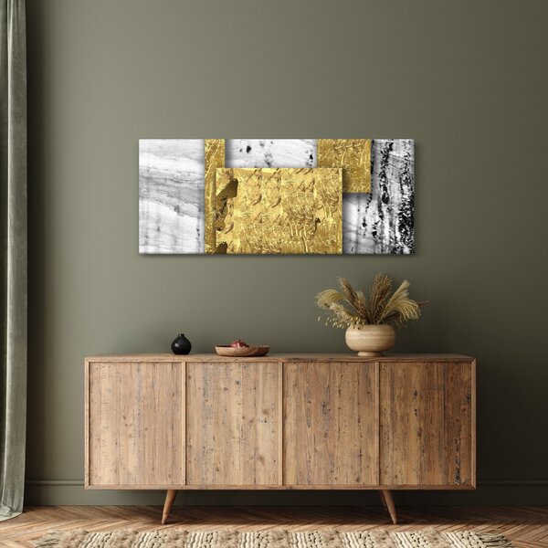 Kép - Arany négyzetek N⁰1 (120x50 cm)