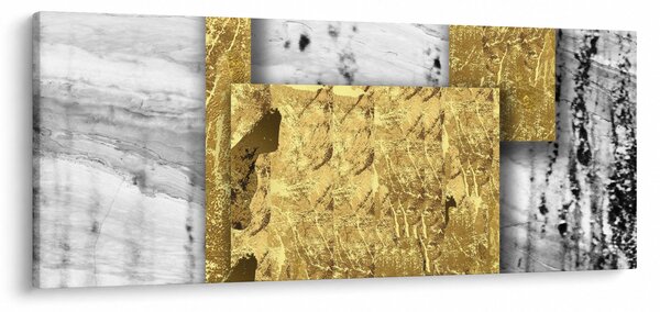 Kép - Arany négyzetek N⁰1 (120x50 cm)