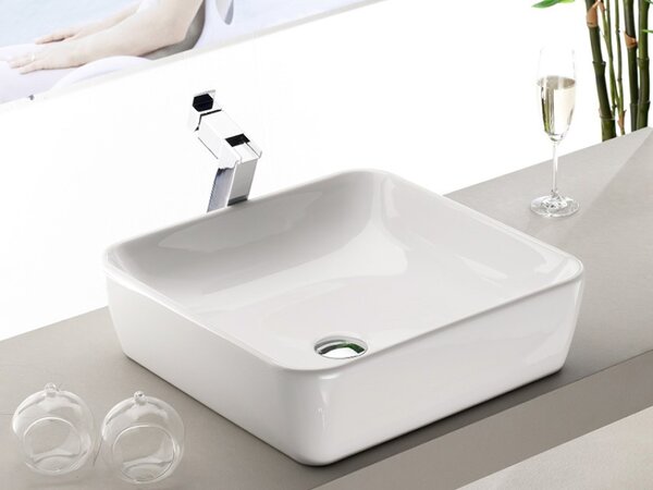 CeraStyle ONE - PULTRA ültethető - Top Counter - porcelán mosdó - - 46 x 46 cm