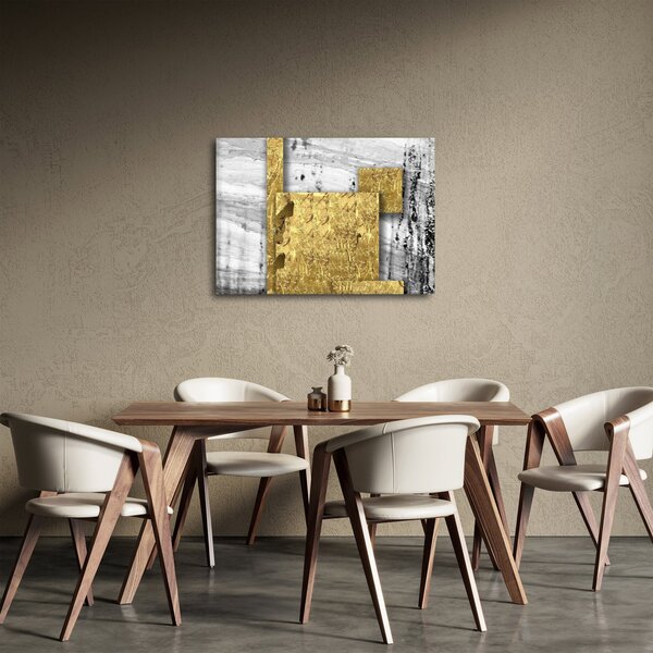 Kép - Arany négyzetek N⁰1 (70x50 cm)