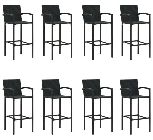 9 részes fekete kerti bárszett