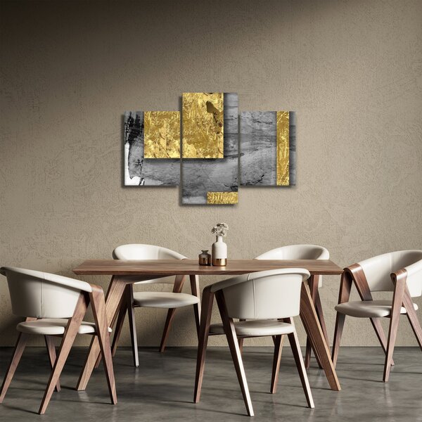 Kép - Arany négyzetek N⁰2 (90x60 cm)