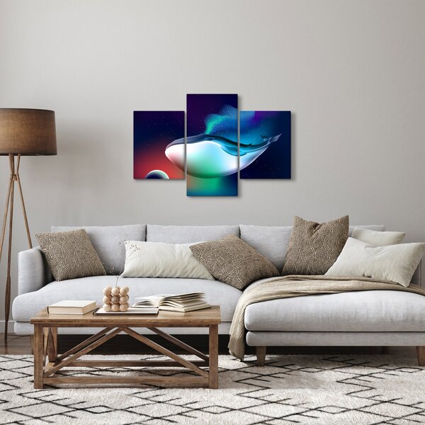 Kép - Egy bálna az űrben (90x60 cm)