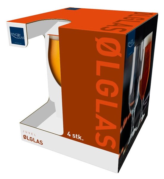 Juvel 4 db-os söröspohár készlet, 490 ml - Lyngby Glas