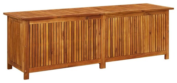Tömör akácfa kerti tárolóláda 175 x 50 x 58 cm