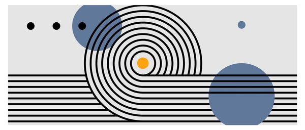 Kép - Minimalista absztrakció N⁰1 (120x50 cm)