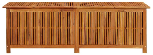 Tömör akácfa kerti tárolóláda 175 x 50 x 58 cm