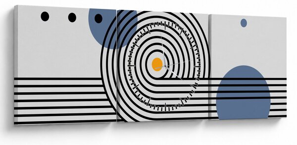 Kép - Minimalista absztrakció N⁰1 (órával) (90x30 cm)