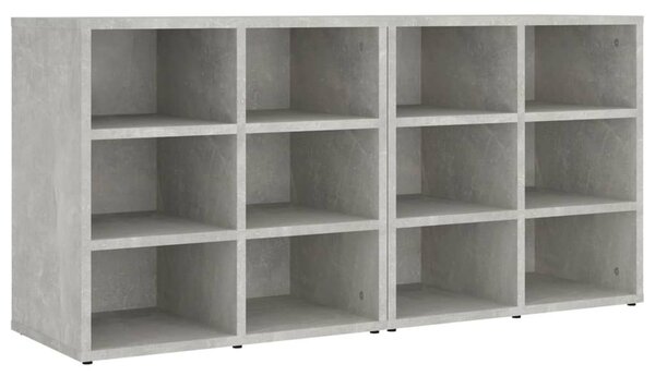 2 db betonszürke cipősszekrény 52,5 x 30 x 50 cm