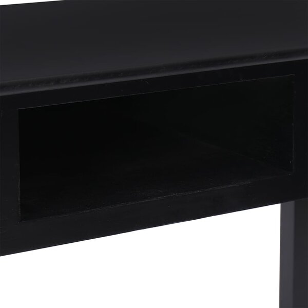 Fekete tömör császárfa íróasztal 108 x 45 x 76 cm