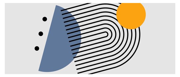 Kép - Minimalista absztrakció N⁰2 (120x50 cm)