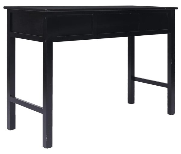 Fekete tömör császárfa íróasztal 108 x 45 x 76 cm