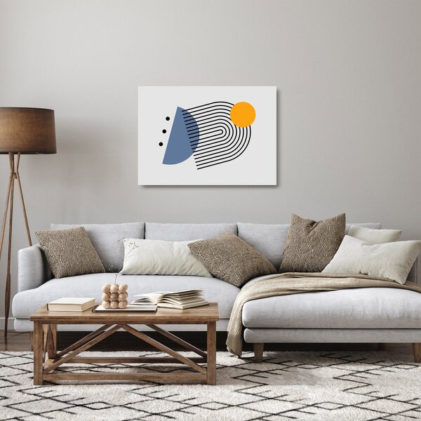 Üveg kép - Minimalista absztrakció N⁰2 (70x50 cm)