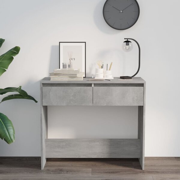 Betonszürke szerelt fa tálalóasztal 89x41x76,5 cm