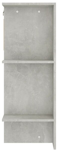 Betonszürke szerelt fa előszobaszekrény 97,5 x 37 x 99 cm