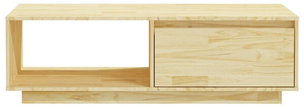 Tömör fenyőfa dohányzóasztal 110 x 50 x 33,5 cm
