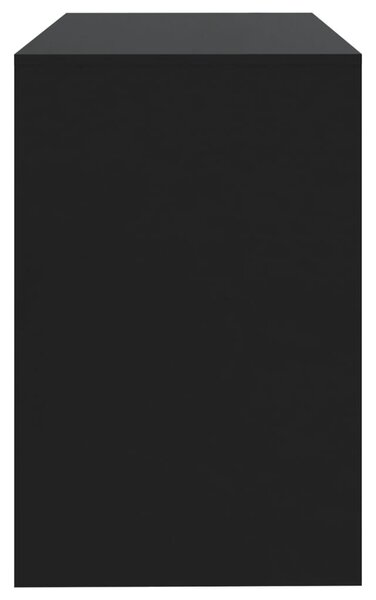 Fekete szerelt fa íróasztal 101 x 50 x 76,5 cm