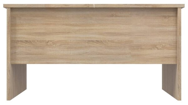 Sonoma tölgy színű szerelt fa dohányzóasztal 80 x 50 x 42,5 cm