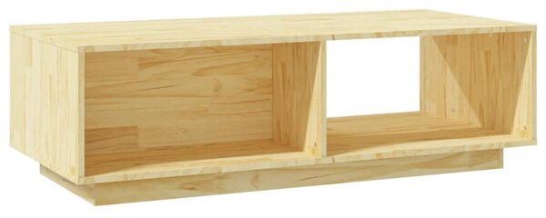 Tömör fenyőfa dohányzóasztal 110 x 50 x 33,5 cm