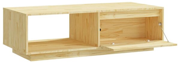 Tömör fenyőfa dohányzóasztal 110 x 50 x 33,5 cm