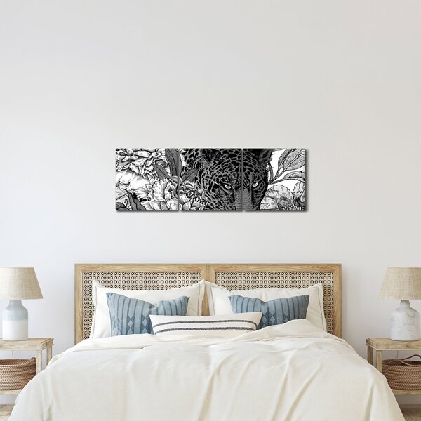Kép - Egzotikus kert (órával) (90x30 cm)
