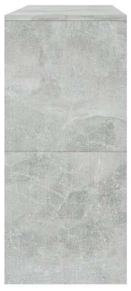 Betonszürke szerelt fa dohányzóasztal 100x35x76,5 cm