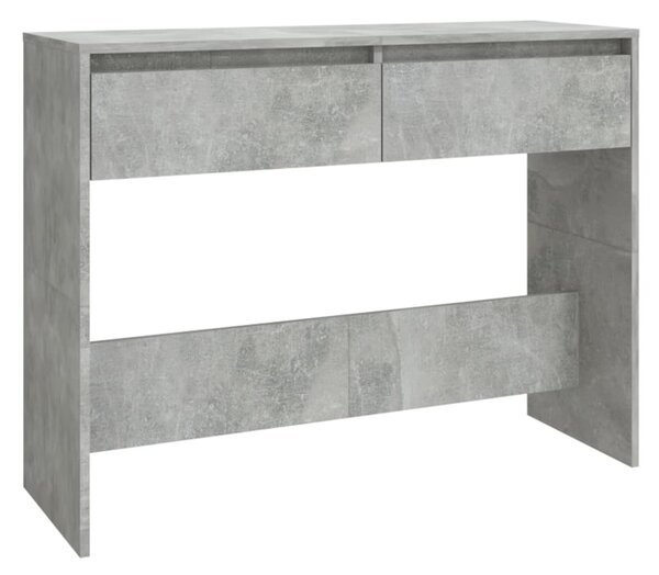 Betonszürke szerelt fa dohányzóasztal 100x35x76,5 cm