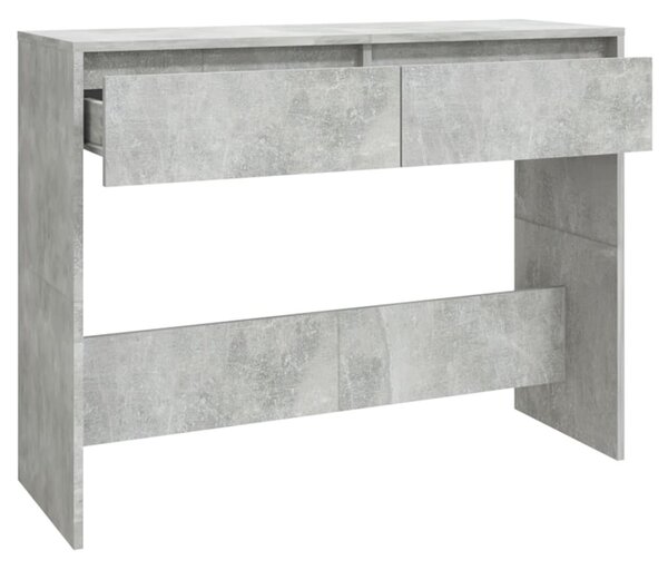 Betonszürke szerelt fa dohányzóasztal 100x35x76,5 cm