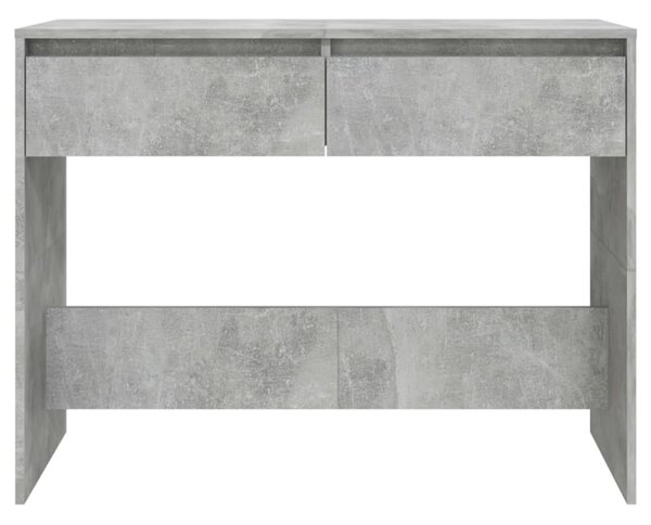 Betonszürke szerelt fa dohányzóasztal 100x35x76,5 cm