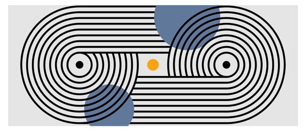 Kép - Minimalista absztrakció N⁰3 (120x50 cm)