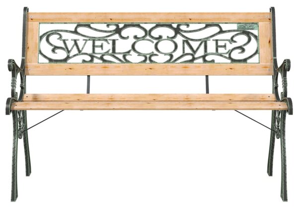 Tömör fenyőfa kerti pad 122 cm