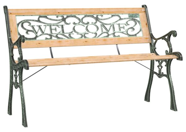 Tömör fenyőfa kerti pad 122 cm