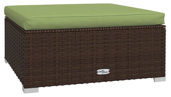 4 részes barna polyrattan kerti ülőgarnitúra párnákkal