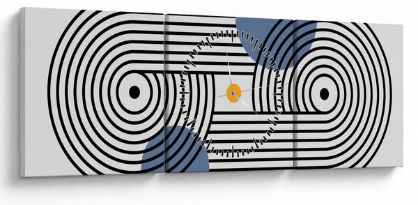 Kép - Minimalista absztrakció N⁰3 (órával) (90x30 cm)