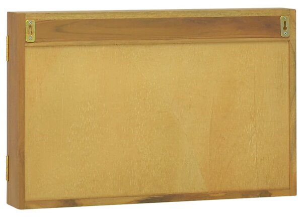 Tömör tíkfa tükrös szekrény 60 x 10 x 40 cm