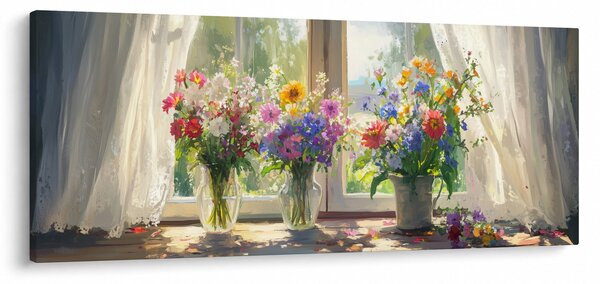 Kép - Csokor az ablaknál (120x50 cm)