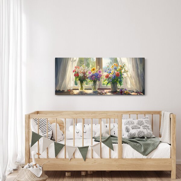 Kép - Csokor az ablaknál (120x50 cm)