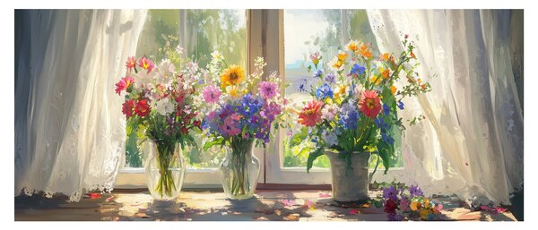 Kép - Csokor az ablaknál (120x50 cm)