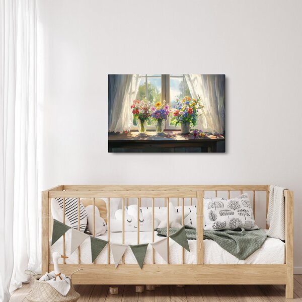 Kép - Csokor az ablaknál (90x60 cm)