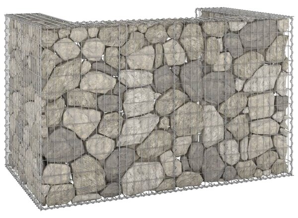 Horganyzott acél gabionfal szemeteskukákhoz 180 x 100 x 110 cm